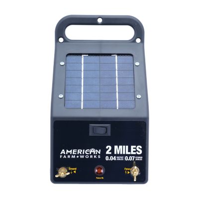 American Farm Works 0.04 Joule 2-Mile Solar-Powered Fence Energizer