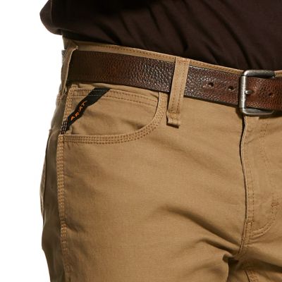 Image showing 2 th Ariat Men's Stretch Fit Rebar M4 Relaxed Made Tough DuraStretch Straight Leg Work Pants