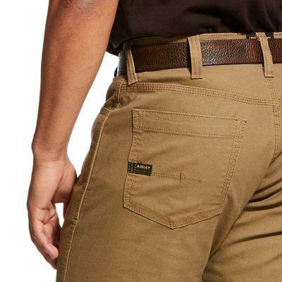 Image showing 3 th Ariat Men's Stretch Fit Rebar M4 Relaxed Made Tough DuraStretch Straight Leg Work Pants