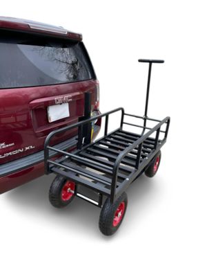 Great Day Hitch-n-Go Vehicle Hitch-Mounted Cargo Carrier Cart, Powder-Coat Welded Aluminum