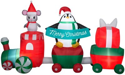 Gemmy Airblown Inflatable Christmas Train Scene