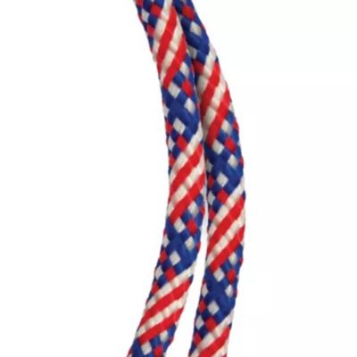 Koch Industries Poly Blend Braid Rope, Red, White and Blue, 5171264P