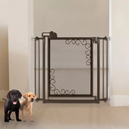 Richell One-Touch Metal Mesh Pet Gate Pet Gates