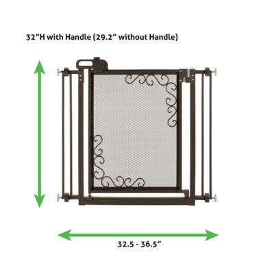 Image showing  One-Touch Metal Mesh Pet Gate