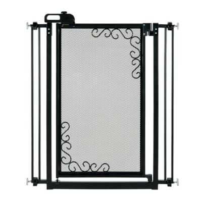 Image showing  Tall One-Touch Metal Mesh Pet Gate