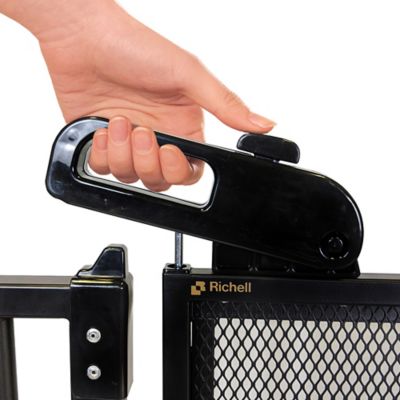 Image showing  Tall One-Touch Metal Mesh Pet Gate