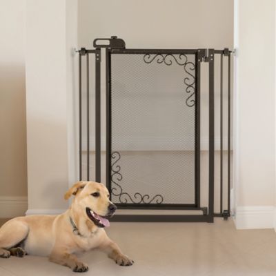 mesh pet gate with door