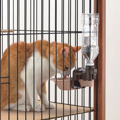 Image showing  Adjustable Plastic Pet Rehydration Water Station, 15.9 oz., 6.7 in. x 7.9 in. x 10.9 in.