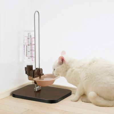 Richell Adjustable Wood Pet Water Stand, 9 in. x 10.2 in. x 17.3 in.