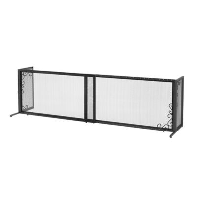 Image showing  Low Freestanding Metal Mesh Pet Gate