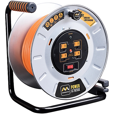 Masterplug 75ft 13amp Extension Cord Reel with USB