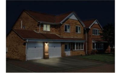 Image showing  3.2W Solar-Powered Outdoor LED Guardian Wall Light