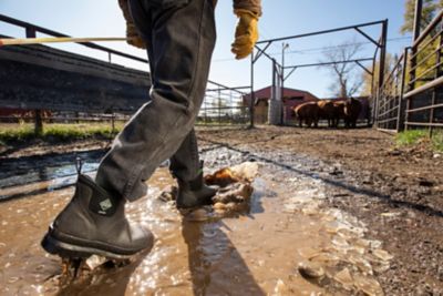 Image showing 7 th Muck Boot Company Men's Chore Classic Low Waterproof Chelsea Work Boots