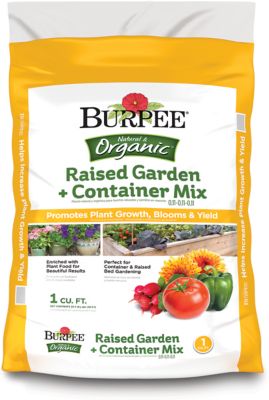 Burpee 1 cu. ft. Natural & Organic Raised Garden + Container Mix