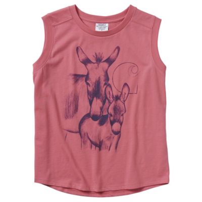 Carhartt Girls' Donkey Family Tank Top with Neck Tape