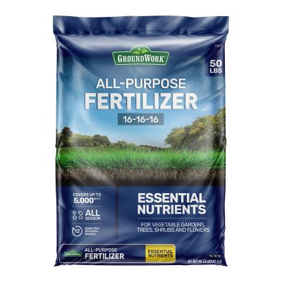 GroundWork 50 lb. 5,000 sq. ft. 16-16-16 All-Purpose Fertilizer