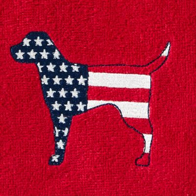Image showing  Red White and Blue Hound Hand Towel Set, 2 pc.