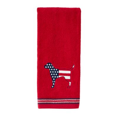 Image showing  Red White and Blue Hound Hand Towel Set, 2 pc.