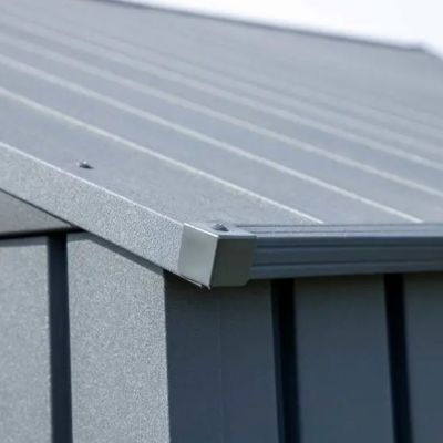 Image showing 7 th Arrow 10 ft. x 8 ft. Elite Steel Storage Shed, Anthracite