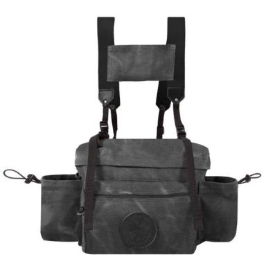 Duluth Pack All-Day Lumbar Outdoor Canvas Backpack, B-179-BLK