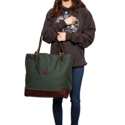 Image showing 5 th Duluth Pack Deluxe Market Leather Tote Bag