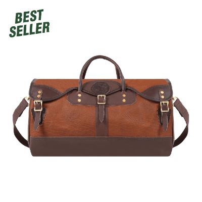 Duluth Pack Sportsman's Bison Leather Duffel Bag, 22 in.