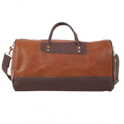 Image showing  Sportsman's Bison Leather Duffel Bag, 22 in.