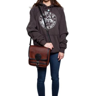 Image showing  Bison Leather Conceal and Carry Mini Haversack Bag