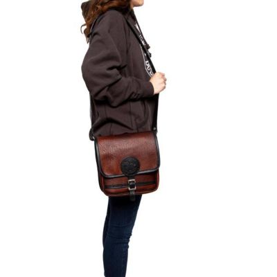 Image showing  Bison Leather Conceal and Carry Mini Haversack Bag