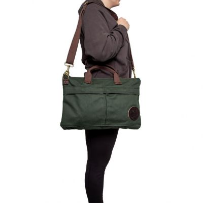 Image showing  City Rugged Canvas Briefcase, 15 oz. Fabric Size