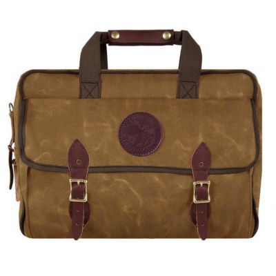 Duluth Pack Canvas Classic Carry-On Briefcase, Waxed Khaki