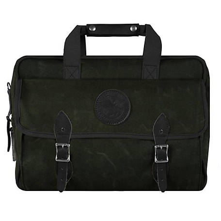 Duluth Pack Canvas Classic Carry-On Briefcase, Waxed Olive Drab