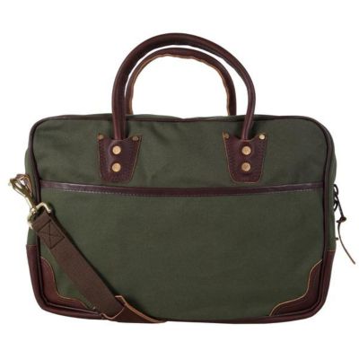 Image showing  Olive Drab Leather Freelance Briefcase