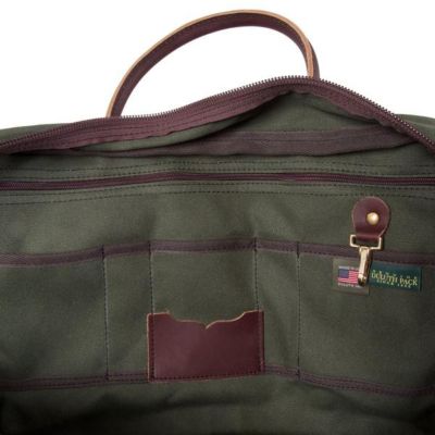 Image showing  Olive Drab Leather Freelance Briefcase