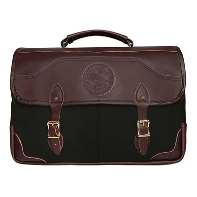 Image showing  Entrepreneur Rugged Canvas Briefcase with Leather Flap and Bottom, 15 oz. Fabric Size