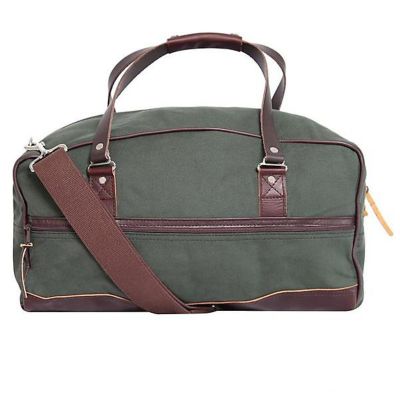 Image showing  Weekender Rugged Canvas Duffel Pack with Leather Bottom