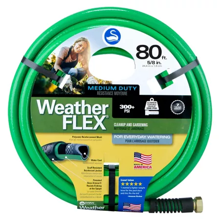 Swan WeatherFLEX Medium Duty All-Weather Garden Hose 5/8 in x 80 ft. Garden Hoses