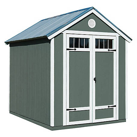 Shed Master 6 ft. x 8 ft. Wooden Garden Utility Shed