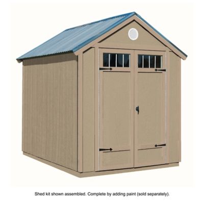Image showing 6 th Shed Master 6 ft. x 8 ft. Wooden Garden Utility Shed