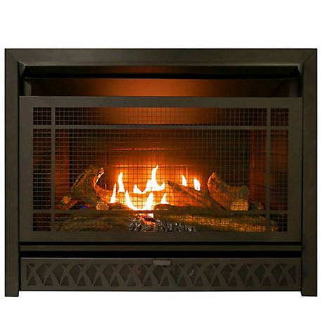 Procom Ventless Gas Dual Fuel Fireplace, Procom Propane Vent Free Fireplace