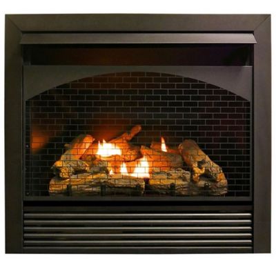 ProCom 36.38 in. Zero-Clearance Fireplace Insert with Remote Control, 32 in., Dual-Fuel
