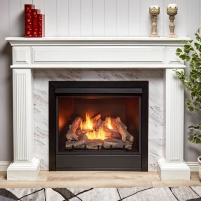 Image showing  Dual-Fuel Indoor Ventless Gas Fireplace Insert, 32,000 BTU, Remote Control, 170038