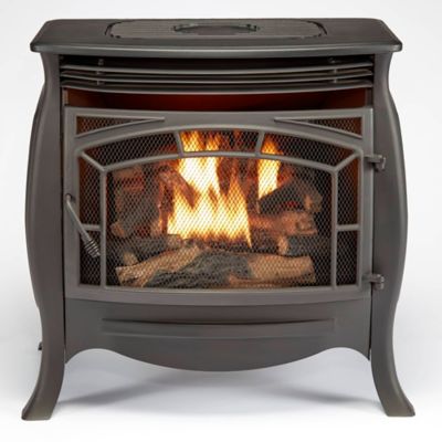 Duluth Forge Dual Fuel Ventless Gas Stove, 26,000 BTU, Matte Finish, Remote Control- Model FDSR25