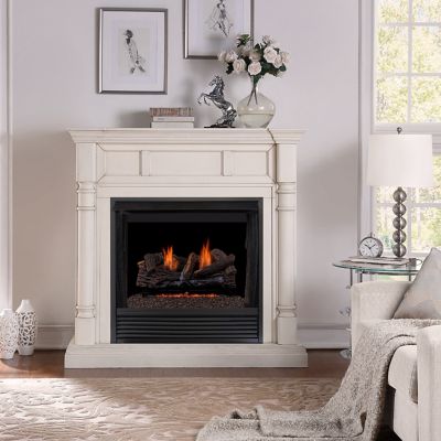 Image showing  Ventless Dual-Fuel Gas Log Set, 24 in. Stacked Oak, 33,000 BTU, Remote Control