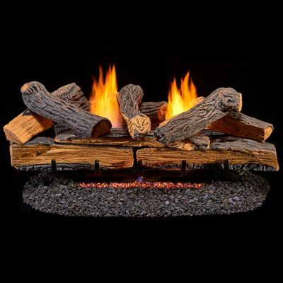 Image showing  Ventless Dual-Fuel Gas Berkshire Log Set, 33,000 BTU, Remote Control, 210051