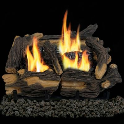 ProCom Ventless Dual-Fuel Gas Log Set, 18 in., 30,000 BTU, T-Stat Control