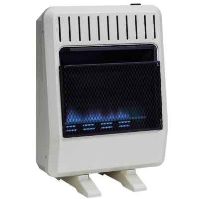 Avenger Propane Ventless Blue Flame Gas Space Heater With Base Feet - 20,000 BTU, T-Stat Control - Model# FDTL20BFA