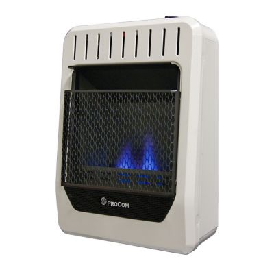 ProCom 10,000 BTU Ventless Dual-Fuel Blue Flame Heater