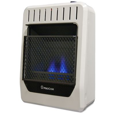 ProCom 10,000 BTU Ventless Dual-Fuel Blue Flame Wall Heater