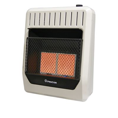 ProCom Dual Fuel Ventless Infrared Plaque Heater, 950 sq. ft., 20,000 BTU, T-Stat Control, Model# MG2TIR